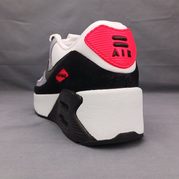 Nike Air Max 90 LV8 Woman's Shoes Summit White Grey Black FD4328 101 Sizes 7-9 - Picture 6 of 9
